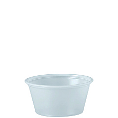 Dart Polystyrene Portion Cups, 2 oz, Translucent, 250/Bag, 10 Bags/Carton (P200N)