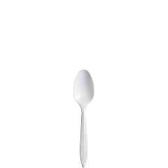 Dart Style Setter Mediumweight Plastic Teaspoons, White, 1000/Carton (S6BW)