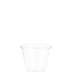 Dart Ultra Clear PET Cups, 9 oz, Squat, 50/Bag, 20 Bags/Carton (TP9R)