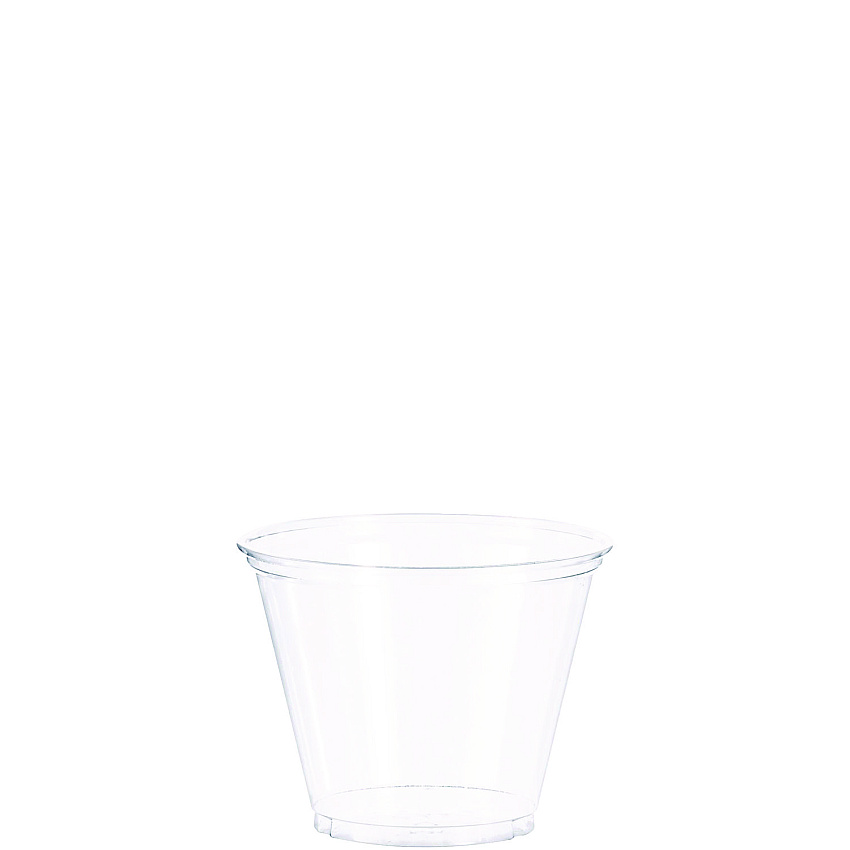 Dart Ultra Clear PET Cups, 9 oz, Squat, 50/Bag, 20 Bags/Carton (TP9R)