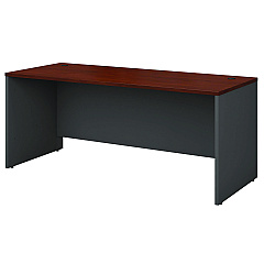 Bush Series C Collection Desk Shell, 71.13" x 29.38" x 29.88", Hansen Cherry/Graphite Gray (WC24436)