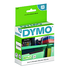 DYMO LW Multipurpose Labels, 1" x 1.5", White, 750 Labels/Roll (30347)