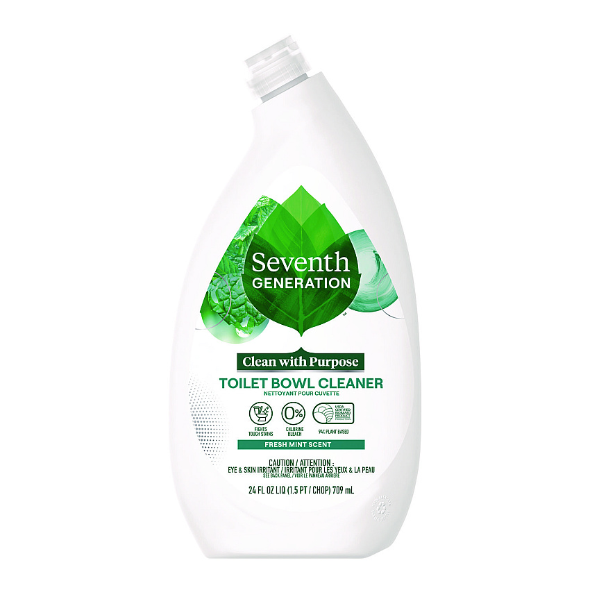 Seventh Generation Toilet Bowl Cleaner, Fresh Mint Scent, 24 oz Bottle (45166EA)