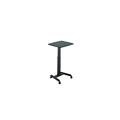 Kantek Mobile Sit-to-Stand Desk, 23.5 x 20.5 x 29.75 to 44.25, Black (STS300B)