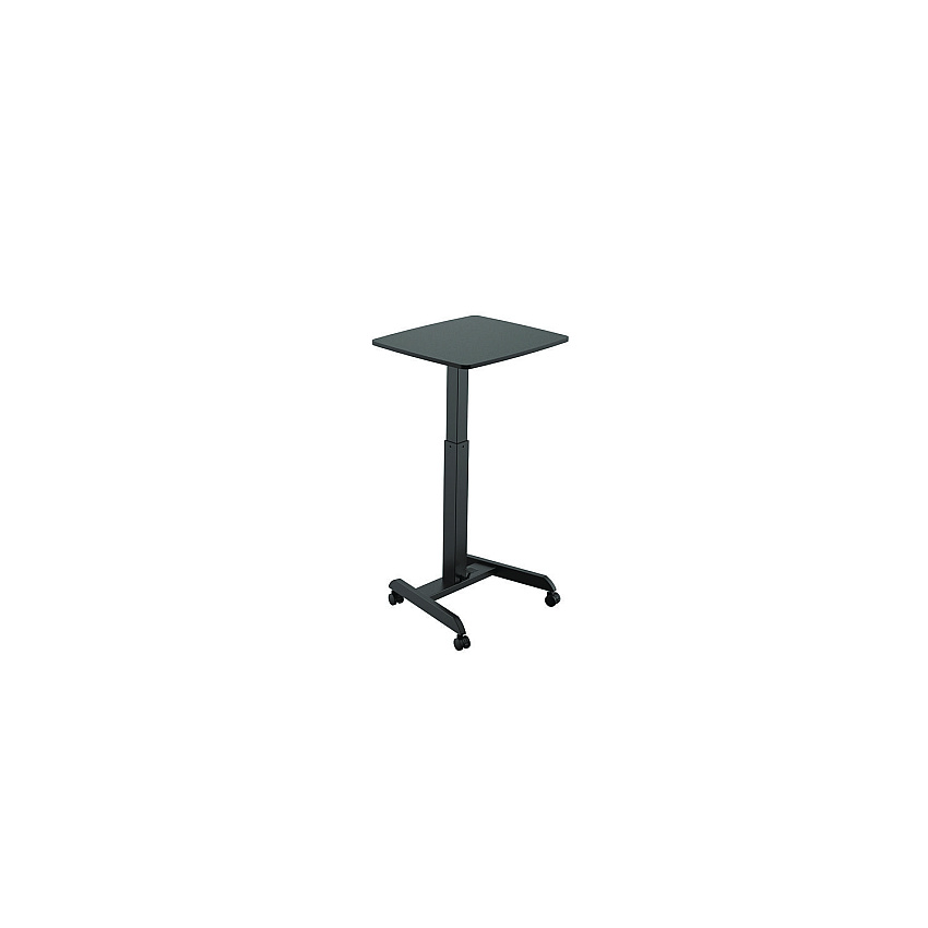 Kantek Mobile Sit-to-Stand Desk, 23.5 x 20.5 x 29.75 to 44.25, Black (STS300B)