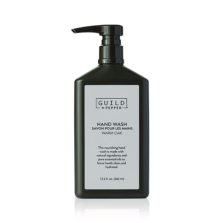 Guild+Pepper Hand Wash, Warm Oak, 12.2 oz Bottle, 12/Carton (100306)