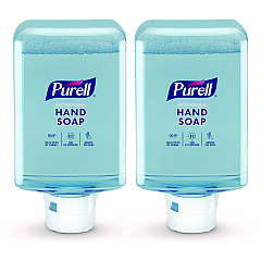 PURELL Antimicrobial Fragrance Free Foaming Hand Soap, For ES10 Dispensers, 1,200 mL Refill, 2/Carton (838302CT)
