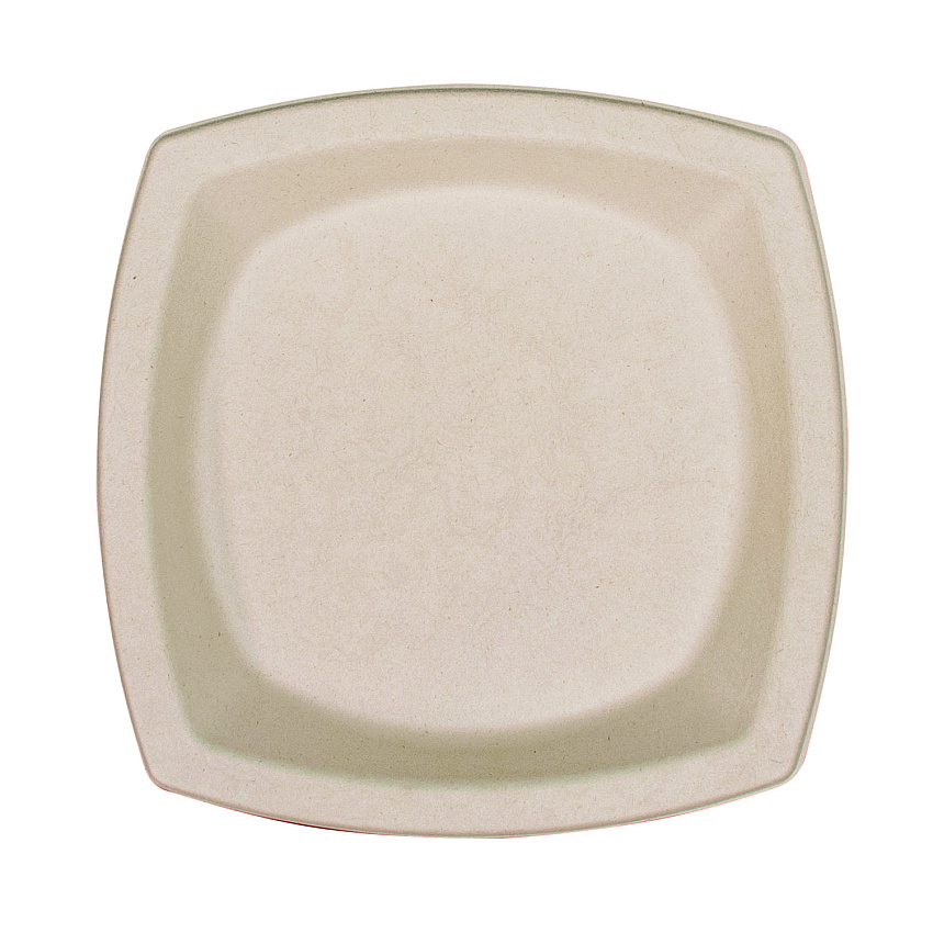 Dart Compostable Fiber Dinnerware, ProPlanet Seal, Plate, 8.25 x 8.25, Tan, 500/Carton (8PSC1PF)