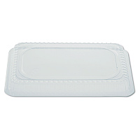 HFA Plastic Dome Lids, Fits Oblong Pans 2061/2062, 8.25 x 5.88, Clear, 500/Carton (2062DL)