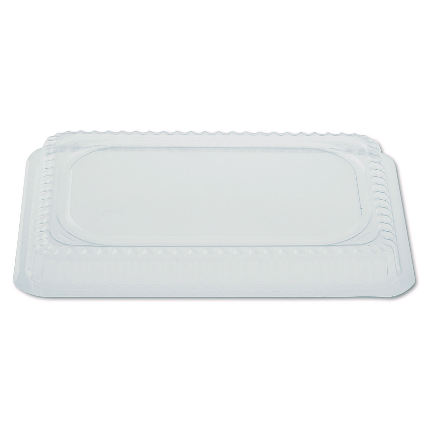HFA Plastic Dome Lids, Fits Oblong Pans 2061/2062, 8.25 x 5.88, Clear, 500/Carton (2062DL)