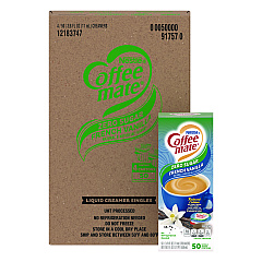 Coffee mate Liquid Coffee Creamer, Sugar-Free French Vanilla, 0.38 oz Mini Cups, 50/Box, 4 Boxes/Carton, 200 Total/Carton (91757CT)