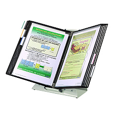 Tarifold Desktop Reference Starter Set, 10 Antimicrobial Wire-Reinforced Pockets (DA271)