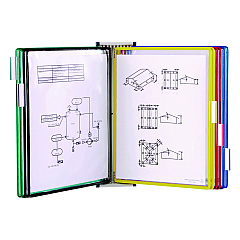 Tarifold Wall Unit Reference Starter Set, 10 Wire-Reinforced Pockets (W291)