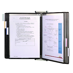 Tarifold, Inc. Wall Unit Reference Starter Set, 10 Antimicrobial/Wire-Reinforced Pockets (WA271)