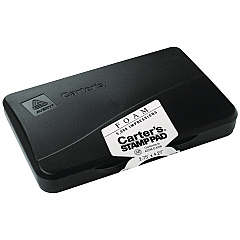 Carter's Pre-Inked Foam Stamp Pad, 4.25 x 2.75, Black (21381)