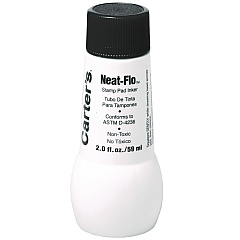 Carter's Neat-Flo Stamp Pad Inker, 2 oz Bottle, Black (21448)