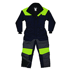 ergodyne N-Ferno 6475 Insulated Freezer Coverall, Medium, Navy (41243)