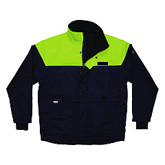 ergodyne N-Ferno 6476 Insulated Freezer Jacket, 4X-Large, Navy (41258)