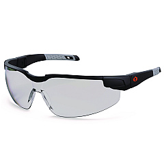 ergodyne Skullerz DELLENGER Anti-Fog Safety Glasses with Adjustable Temples,Black Nylon Impact Frame,Indoor/Outdoor Polycarbonate Lens (50065)