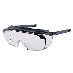 ergodyne Skullerz OSMIN Safety Glasses, Matte Black Polycarbonate Frame, Clear Polycarbonate Lens (55101)
