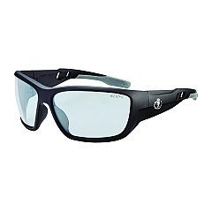 ergodyne Skullerz BALDR Anti-Scratch/Anti-Fog Safety Glasses, Matte Black Nylon Impact Frame, Indoor/Outdoor Polycarbonate Lens (57085)