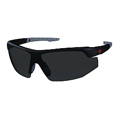 ergodyne Skullerz SKOLL Anti-Scratch/Anti-Fog Safety Glasses, Matte Black Nylon Impact Frame, Smoke Polycarbonate Lens (59035)