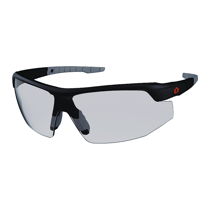 ergodyne Skullerz SKOLL Anti-Scratch/Anti-Fog Safety Glasses, Matte Black Nylon Impact Frame, Indoor/Outdoor Polycarbonate Lens (59085)