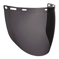 ergodyne Skullerz 8997 Anti-Scratch/Anti-Fog Face Shield Replacement, Cap-Style/Safety Helmet, Smoke Lens (60250)