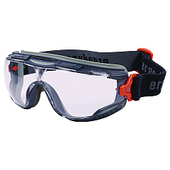 ergodyne Skullerz ARKYN Anti-Scratch and Enhanced Anti-Fog Safety Goggles with Elastic Strap, Clear (60308)