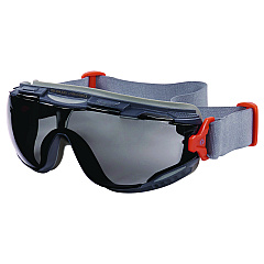 ergodyne Skullerz ARKYN Anti-Scratch and Enhanced Anti-Fog Safety Goggles with Neoprene Strap, Smoke (60311)