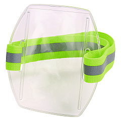 ergodyne Squids 3388 Wrist ID/Badge Holder, Vertical, Hi-Vis Lime, 3.5 x 5.5 Holder, 2.75 x 3.75 Insert (19973)