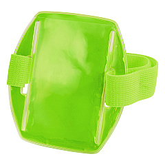 ergodyne Squids 3386 Arm Band ID/Badge Holder, Vertical, Lime, 3.75 x 4.25 Holder, 2.5 x 4 Insert (19956)