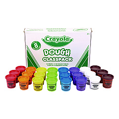 Crayola Dough Classpack, 3 oz, 8 Assorted Colors, 24/Pack (570171)