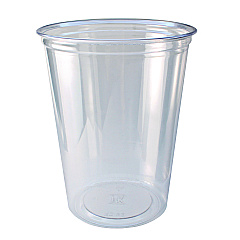 Fabri-Kal Recycleware Round Deli Container, 32 oz, 4.6" Diameter x 5.8" h, Clear, Plastic, 500/Carton (RD32)