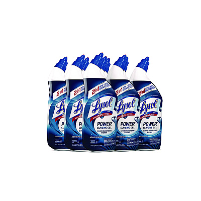 LYSOL Brand Disinfectant Toilet Bowl Cleaner, Wintergreen, 24 oz Bottle, 9/Carton (98012)