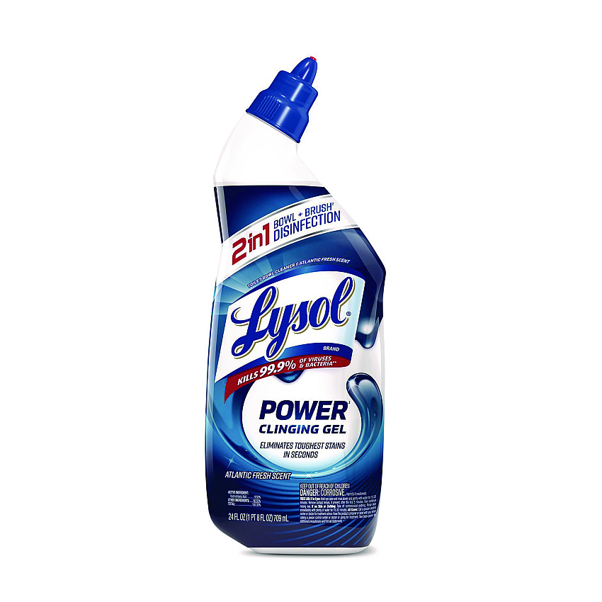 LYSOL Brand Disinfectant Toilet Bowl Cleaner, Wintergreen, 24 oz Bottle (98012EA)