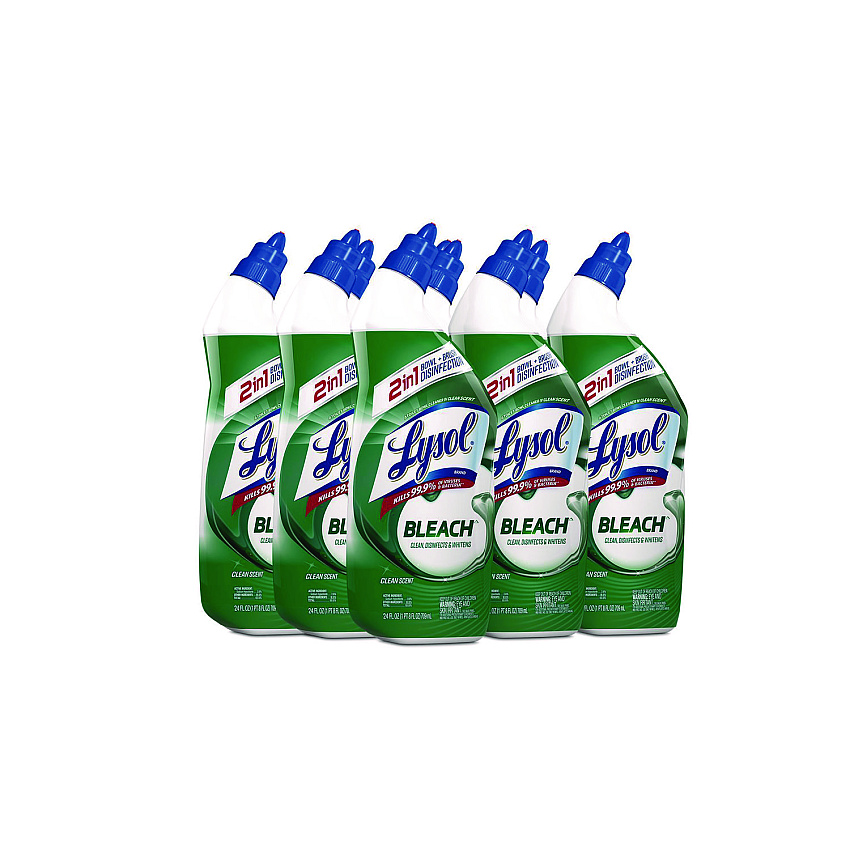 LYSOL Brand Disinfectant Toilet Bowl Cleaner with Bleach, 24 oz, 9/Carton (98014)