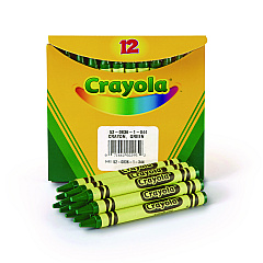 Crayola Bulk Crayons, Green, 12/Box (520836044)