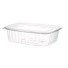 Eco-Products Renewable and Compostable Rectangular Deli Containers, 48 oz, 8 x 6 x 2, Clear, 50/Pack, 4 Packs/Carton (EPRC48)