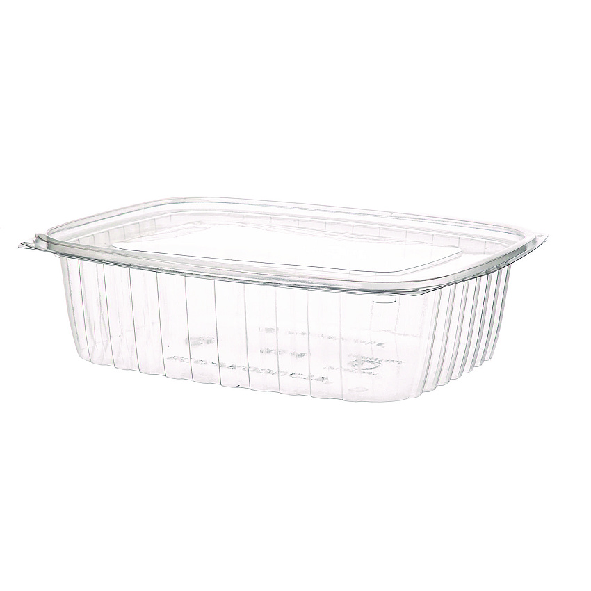 Eco-Products Renewable and Compostable Rectangular Deli Containers, 48 oz, 8 x 6 x 2, Clear, 50/Pack, 4 Packs/Carton (EPRC48)