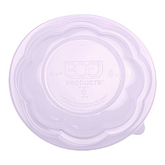 Eco-Products Renewable and Compostable Lids for 24, 32 and 48 oz Salad Bowls, Clear, Plastic, 300/Carton (EPSBLID)