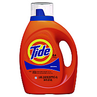Tide Liquid Laundry Detergent, Original Scent, 64 Loads, 84 oz Bottle, 4/Carton (12108)