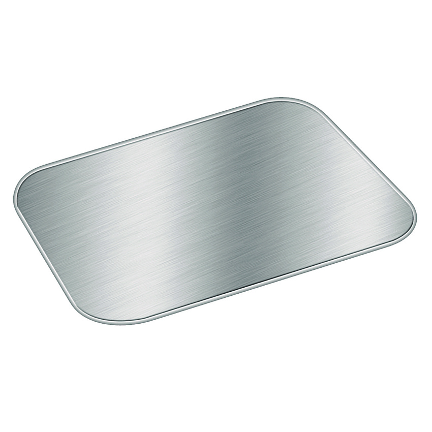 HFA Laminated Board Lid, 5.5 x 4.5, Silver/White, Aluminum, 1,000/Carton (2059L)