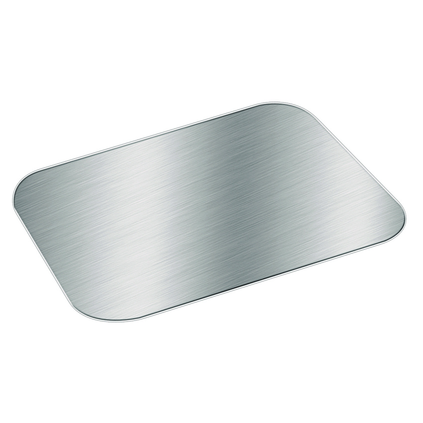 HFA Foil Laminated Board Lid for Take Out Containers, 6.25 x 8.37, White/Silver, 500/Carton (4045L)