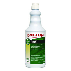 Betco Green Earth Bioactive Solutions PUSH Drain Cleaner, Lemon and Sage Scent, 32 oz Bottle, 12/Carton (26071200)