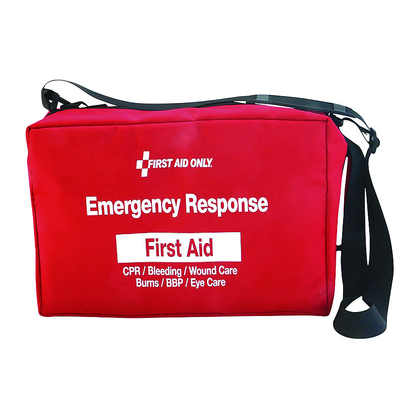 First Aid Only 224-Piece Emergency Response Bag, 224-Piece, Fabric Case (91170)