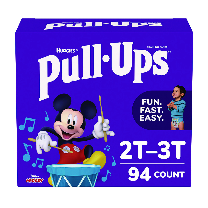 Huggies Pull-Ups Learning Designs Potty Training Pants for Boys, 2T-3T, 18 lbs to 34 lbs, 94/Carton (45266)