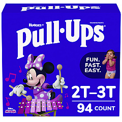 Huggies Pull-Ups Learning Designs Potty Training Pants for Girls, 2T-3T, 16 lbs to 34 lbs, 94/Carton (45268)