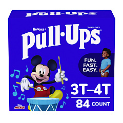 Huggies Pull-Ups Learning Designs Potty Training Pants for Boys, Size 5, 3T-4T, 32 lbs to 40 lbs, 84/Carton (45271)