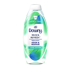 Downy Rinse and Refresh Liquid Fabric Softener, Cool Cotton Scent, 48 oz Bottle (3700091446)